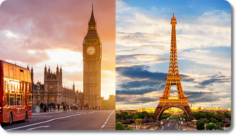 Londres vs Paris