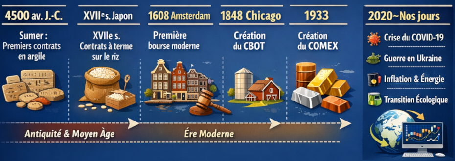 Chronologie marché des matières premières