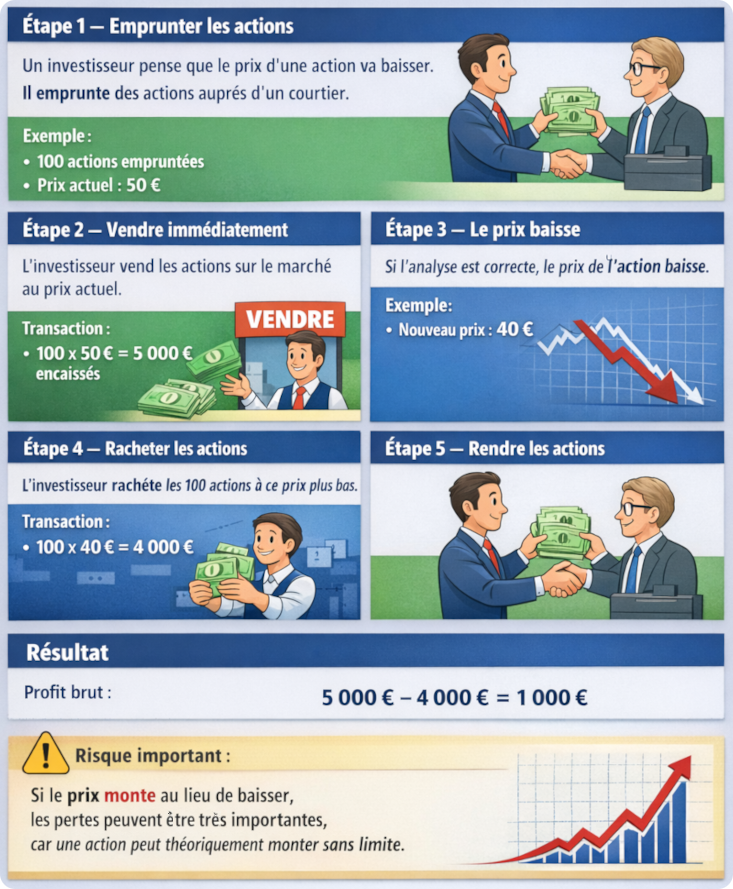 Qu'est ce que la vente à découvert