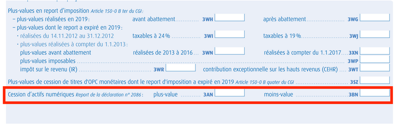 déclaration de revenu n°2042C