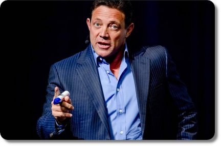 Jordan Belfort, ancien courtier surnommé le loup de Wall Street
